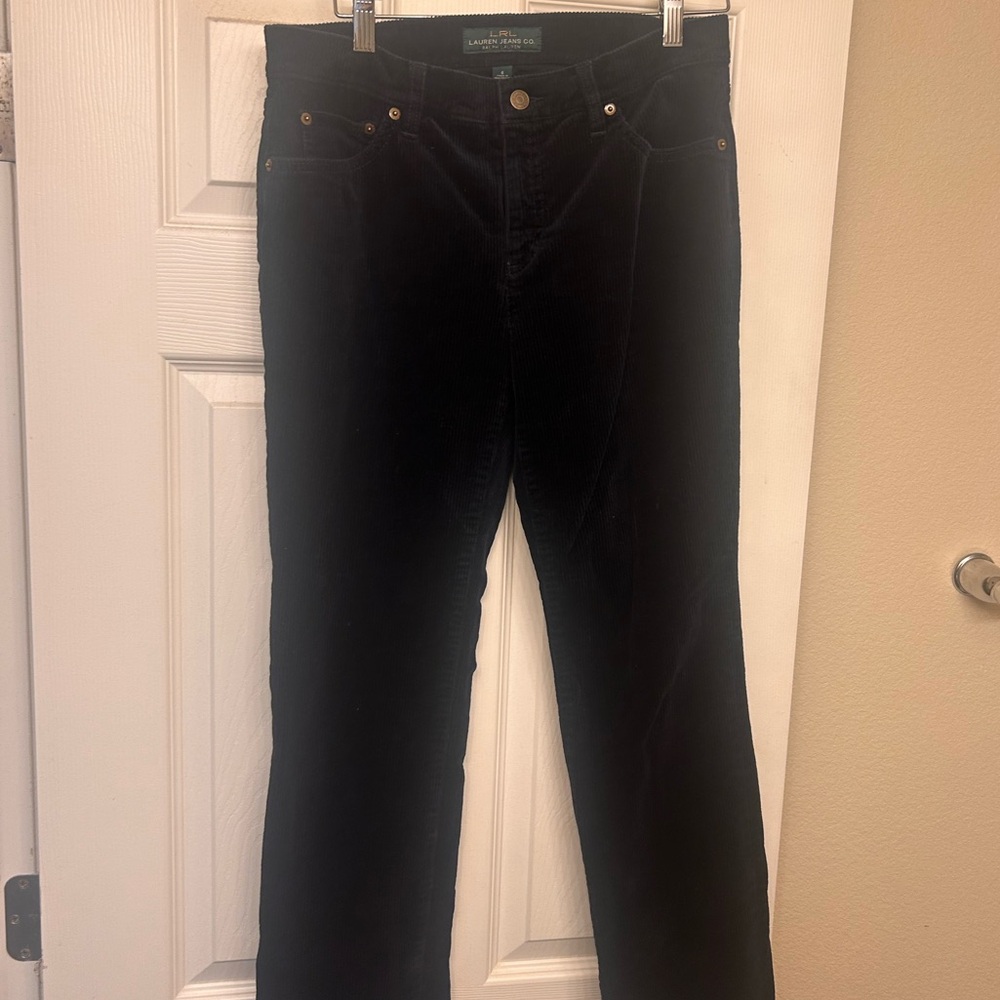 Lauren Jeans Dark Blue Corduroy Pants